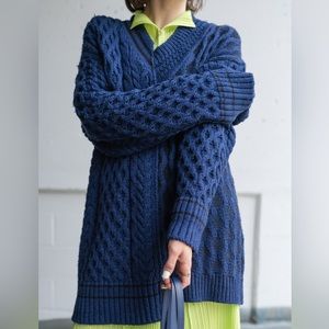 Maison Margiela Deconstructed Cable Knit Jumper